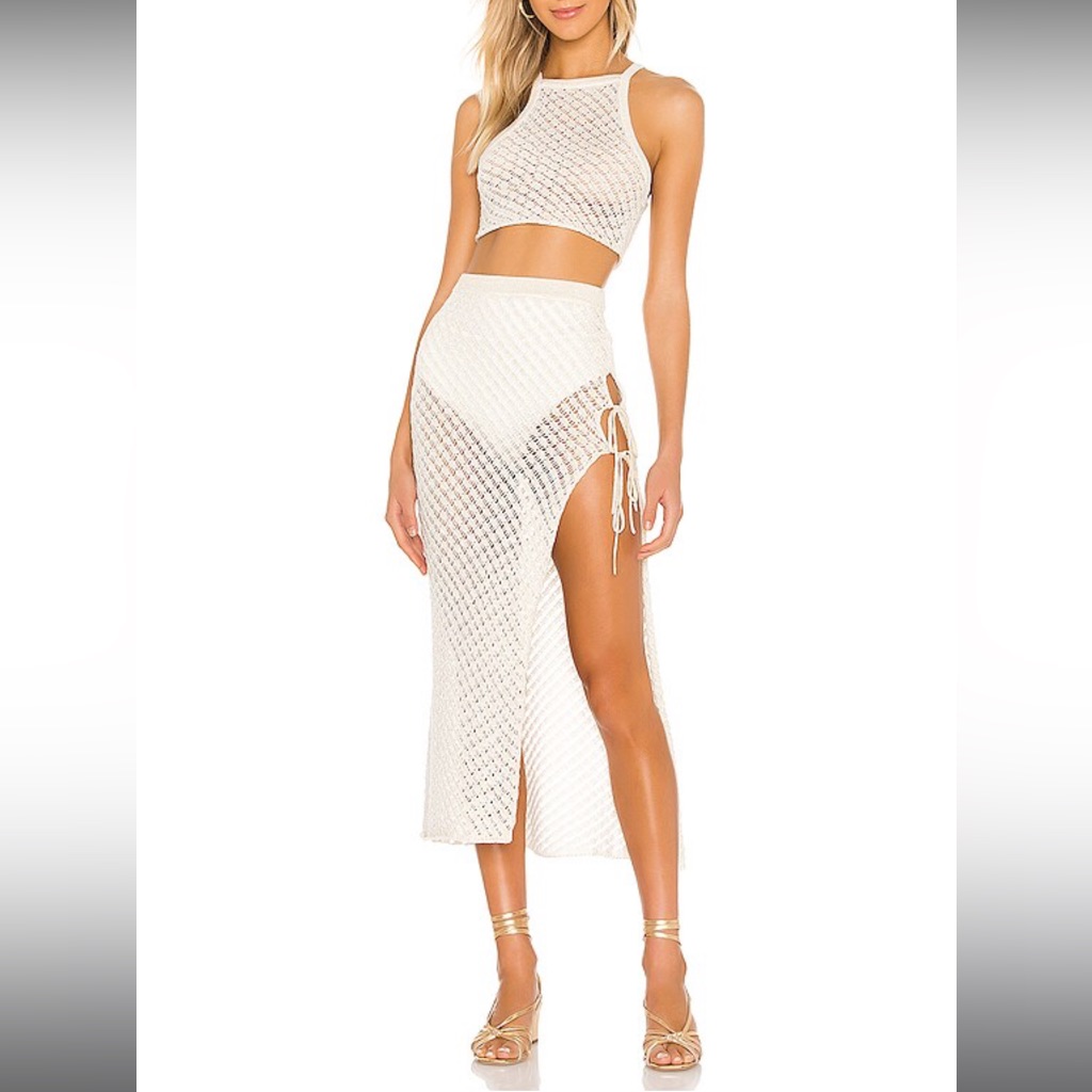 Nwt Revolve Camila Coelho Crop & Midi Skirt